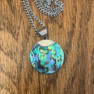 Elegant Abalone Shell Pendant Necklace